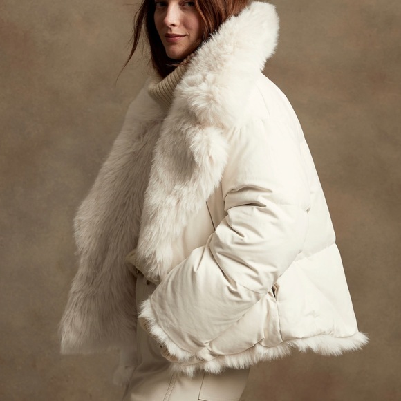 Reversible Faux Fur Down Jacket - Picture 2 of 7